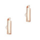 Slide end tubes 13mm - Rose gold